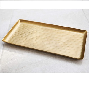 Bandeja de Almacenamiento de Metal de Diseño Personalizado de Alta Calidad al por Mayor con un Solo Nivel para Vajilla, Color y Logotipo Personalizados - Product Image 1