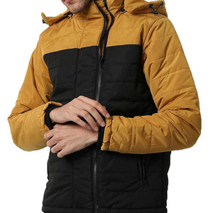 Chaqueta de hombre de última tendencia, larga, con bolsillos laterales, acolchada, gruesa, de tela suave, con cremallera, en oferta, diseño moderno. - Product Image 1