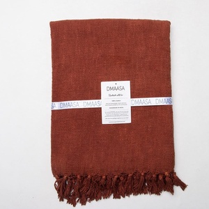 Best Quality Eco-Friendly Boho Style Solid Soft Cotton <b>Throw</b> <b>Blankets</b> Custom Decorative Plain <b>Blanket</b> - Product Image 6