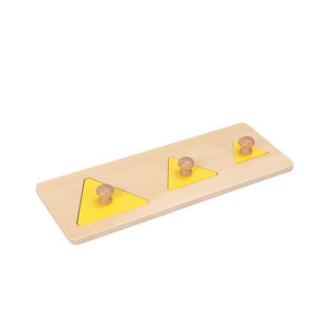 Reconnaissance de la forme Panneau à trois trous Tableau assorti Puzzle Jouet en bois Éducation précoce Jouets Montessori Jouets pour enfants - Product Image 4