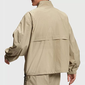 Veste coupe-vent pour homme grande taille, avec logo sur le devant, respirante et écologique, vente en gros - Product Image 4