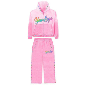 Survêtement pour homme, survêtement ample, unisexe, survêtement, avec fermeture éclair, survêtement surdimensionné - Product Image 1