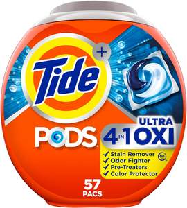 Tide PODS jabón detergente para ropa suave y sin cápsulas, compatible con HE, sin perfume, suave para la piel, 76 unidades, Tide PODS - Product Image 4