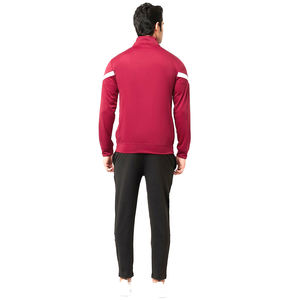 Conjuntos de chándal de poliéster de longitud completa de ajuste regular transpirable, ropa exterior de entrenamiento para hombres de tiro medio con cuello simulado, chándal de último estilo - Product Image 4