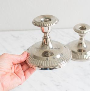 Christmas Decorative Metal Taper <b>Candle</b> <b>Holder</b> for Home Tabletop Lighting Decoration <b>Silver</b> Finished <b>Candle</b> Taper - Product Image 6