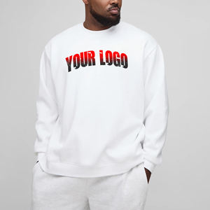 OEM/ODM 100% algodón hombres sudadera peso pesado de gran tamaño hombro caído cómodo streetwear hombres sudaderas con capucha y sudadera - Product Image 1