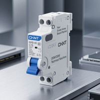 Disjoncteur Chint NXB-40, interrupteur à air 1P+N, usage domestique, double entrée/sortie DPN, modèle amélioré DZ267, courbe BCD, sans coupure