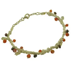 "Gold-Plated Geometric Beaded <b>Pearl</b> & Diamond <b>Bracelet</b> for Women-Trendy & Vintage Gift" - Product Image 1