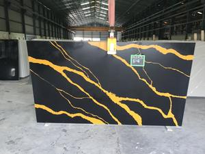 Losa de cuarzo de Calacutta de alta densidad, elegante suelo para interiores y exteriores, encimeras de tocador de baño, losa grande de piedra Artificial - Product Image 5