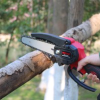 Scie à chaîne électrique sans fil 21V, fabricant chinois, pour la coupe du bois, mini scie à chaîne portable avec chaîne de scie tranchante