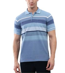 Camisas de Hombre con el Mejor Diseño, Estilo Casual, Transpirables, de Alta Calidad, 100% Algodón Jersey, con Bolsillo a Rayas, Manga Corta, Fáciles de Usar - Product Image 1