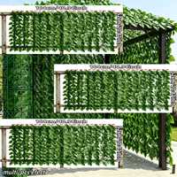 Panneau de clôture artificielle en Pothos, écran de haie en lierre vert, résistant aux UV, décoration murale en plastique pour jardin, balcon, terrasse