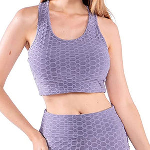 Conjunto de Yoga 2025, ropa activa personalizada, Mangas de entrenamiento menos, conjunto de dos piezas, mallas sin costuras de cintura alta, conjunto de gimnasio para mujer - Product Image 5