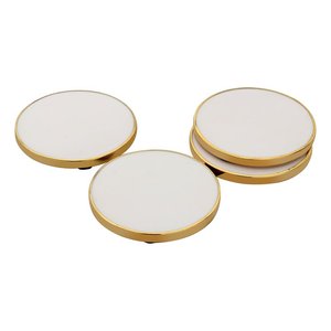 Dessous de verre en marbre de luxe de qualité supérieure pour boissons ensemble de dessous de verre en marbre gravé personnalisé pour décoration de table et accessoires - Product Image 2