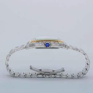 Reloj de diamantes de moissanita con claridad VVS Iced antiguo de calidad superior para hombre, edición limitada de cuarzo, lujo, acero inoxidable gratis - Product Image 5