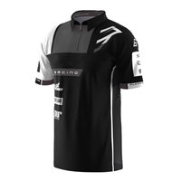 Polo de course pour hommes, design personnalisé, 100% polyester, impression par sublimation intégrale, respirant, OEM BSB Moto Racing