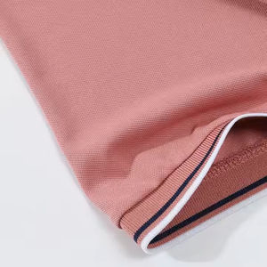 Tenue d'été décontractée à manches courtes tricotée pour hommes pour les uniformes de polo T-Shirt tenue de cérémonie avec impression de broderie de logo personnalisé - Product Image 2