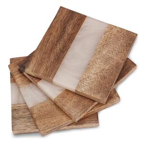 Sous-verre de table en bois et résine de haute qualité, produit fait à la main, fournisseur en gros - Product Image 2