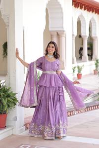 Vente flash : Ensemble Lehenga Choli traditionnel indien pour les fêtes, les festivals et les mariages, tenue ethnique à bon prix - Product Image 5