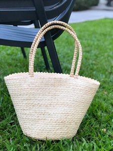 ¡Top Summer 2025 Pick! Bolsa de hierba de juncia Natural tejida a mano ecológica, decoración Floral Vintage para viajes, días de playa - Product Image 5