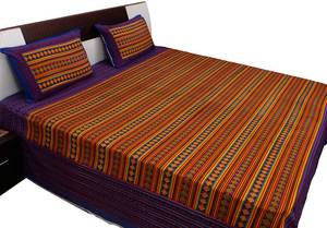 Personalizado al por mayor de lujo diseños King Microfiber CottonJaipuri impreso patrón geométrico cama doble SheetCotton impreso - Product Image 2