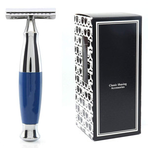 Maquinilla de afeitar de seguridad de doble filo ajustable de alta calidad para maquinilla de afeitar recta de peluquero seguridad de etiqueta privada - Product Image 1
