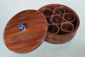 Boîte à épices en bois naturel faite à la main Durable passe au lave-vaisselle personnalisable pour la maison cuisine cadeau utilisation élégante Masala Dabba Multiple - Product Image 5