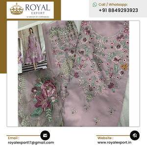 Profesionales en la venta de calidad superior hermoso zorro Georgette bordado Salwar traje con trabajo de bordado - Product Image 3