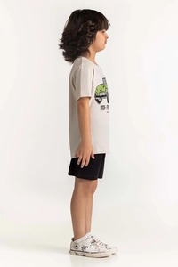 Camiseta de manga corta de algodón 100% tejida de Color sólido para hombre con estilo, traje de verano informal a la moda - Product Image 3