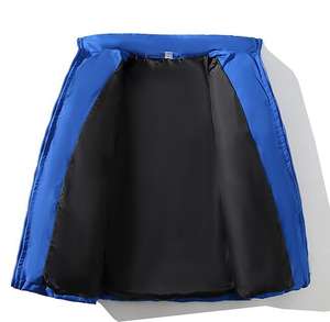 Veste matelassée imperméable et coupe-vent personnalisée pour homme et femme, col montant, vêtements décontractés, couleur unie, rembourrage en nylon et coton - Product Image 6