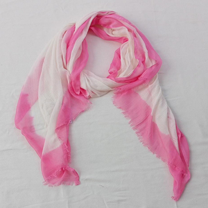 Bufandas de diseñador de lujo para mujer 100% algodón modal borde Rosa colores versátiles cosas suaves tela impresa Digital precio al por mayor - Product Image 4