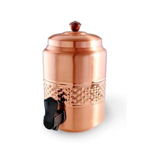 Dispensador de agua de cobre con acabado antiguo para el hogar, Hotel y restaurante, beneficios de cobre para la salud, vasos de diseño moderno - Product Image 4