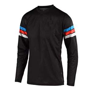 TBF-140 Léger Maille Tissu Imprimé Moto Jersey Couleur Bloc Conception Race-Ready Fit Manches Longues Respirant Plus La Taille - Product Image 5