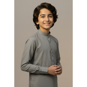 La mejor calidad para niños Shalwar Kameez Diseño de lino Shalwar Kameez para niños y bebés Precio al por mayor - Product Image 3