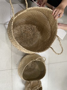 ตะกร้าหญ้าทะเลธรรมชาติคุณภาพสูงราคาร้อนตะกร้าทอหญ้าทะเลจากเวียดนาม - Product Image 2