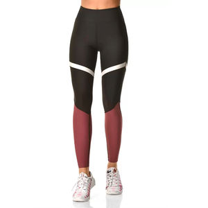 Leggings de sport réversibles taille haute pour femmes de qualité supérieure Logo de conception sans couture pour la course à pied en tissu tricoté en Spandex - Product Image 1