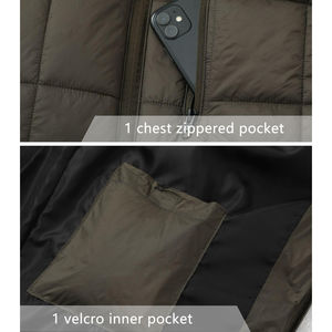 Comfortable Casual Winter Canvas Puffer <b>Vest</b> for <b>Men</b> Waterproof Heated Anti-UV Outerwear Puffer <b>Vest</b> Made In Pakistan - Product Image 4