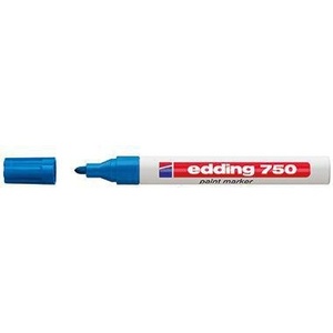 Marcadores Edding 750 de 2-4 mm, Color Azul Oscuro, Marcador de Doble Punta para Expresiones Creativas - Product Image 1