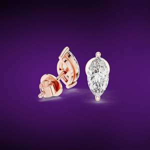 Pendientes de diamantes naturales de 24 quilates exclusivos al por mayor meticulosamente elaborados con lujosos acabados multimetálicos - Product Image 1