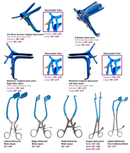OFERTA ESPECIAL Espéculo Cusco Leep Personalizado Maxi-View Grande 1-3/8\" X 4-1/2\" Apertura de 7 cm Acero Inoxidable Alemán Reutilizable Clase III Ginecología - Product Image 5