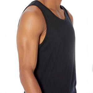 Camiseta sin mangas musculosa de gimnasio personalizada de alta calidad para hombre, Material de algodón transpirable de secado rápido, Xl precio barato, uso de Fitness a la moda - Product Image 4