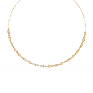 Hermoso Collar de Oro de 18K para Mujer con Diamantes Cultivados en Laboratorio - Product Image 3