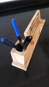 Boîte de rangement de papeterie de bureau en bois pour crayons - Product Image 6