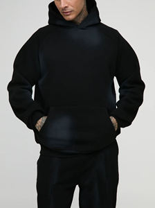 Ensemble de survêtement pour homme style délavé au soleil, streetwear, 100% coton, délavé à l'acide, fermeture éclair, sweat-shirts et pantalons de survêtement - Product Image 6