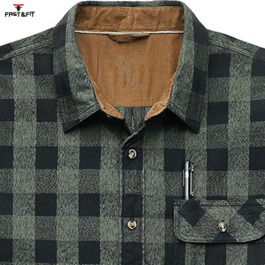 เสื้อเชิ้ตผ้าฟลานเนลถักแบบระบายอากาศสำหรับผู้ชาย ปี 2026 เหมาะสำหรับออกกำลังกาย เล่นกีฬา และวิ่ง - Product Image 5