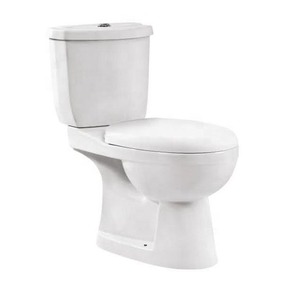 Toilette de salle de bain en céramique de style européen moderne Toilette standard montée au sol pour usage domestique 2 pièces - Product Image 1