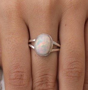 925 Solid Stone Natural Designer <b>Ring</b> Jewelry 925 Sterling Silver Stone Handmade Gemstone <b>Opal</b> Spinner Best Quality <b>Ring</b> Jewelry - Product Image 2