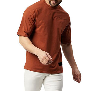 Camisetas extragrandes ligeras ajustadas para hombre, camisetas extragrandes de Color sólido de alta calidad para hombre, camisetas extragrandes para hombre - Product Image 5