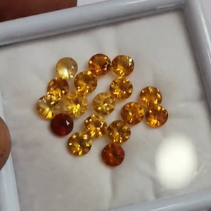 Haute qualité 189 pièces Citrine naturelle 35.5cts Quartz jaune 3mm 4mm 5mm facettes calibrées Iroc ventes pierres précieuses en vrac - Product Image 3