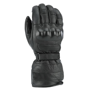 Gants de moto avec logo personnalisé pour hommes Gants d'équitation imperméables et chauds pour l'hiver Doublure respirante Manchette longue épaisse en cuir véritable - Product Image 5